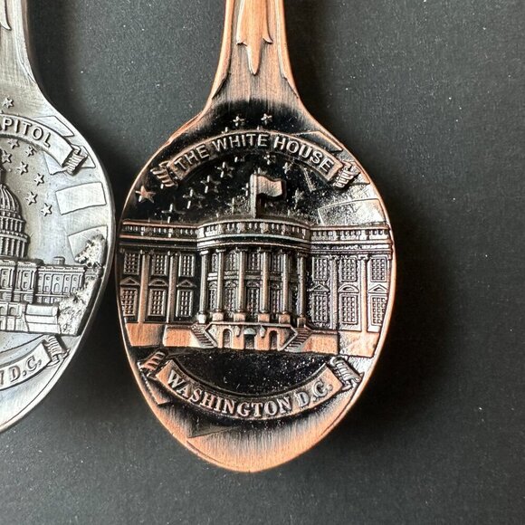 WASHINGTON, DC COLLECTIBLE SPOONS, USA CAPITOL AND WHITE HOUSE - Picture 4 of 4